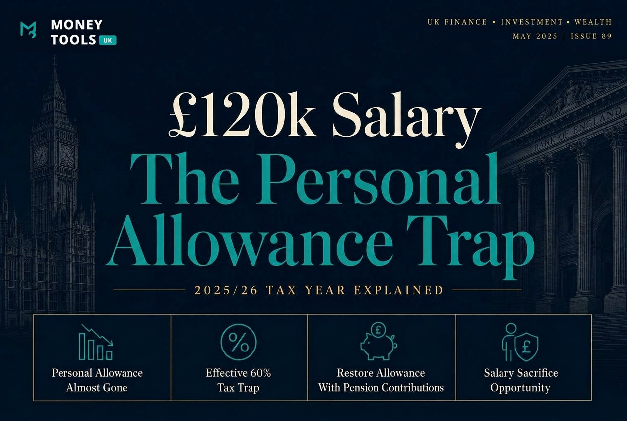 £120k salary after tax UK 2025/26 the personal allowance trap and 60% marginal rate explained