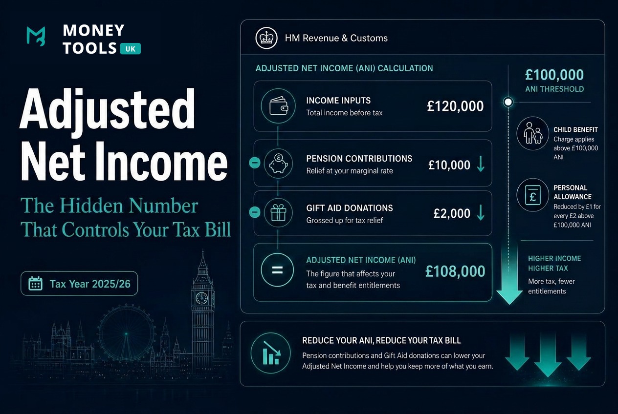 Adjusted Net Income explained 2025/26 — the hidden number that controls your tax bill, Child Benefit and Personal Allowance